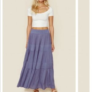 INDAH BARI TIERED MAXI SKIRT size XS